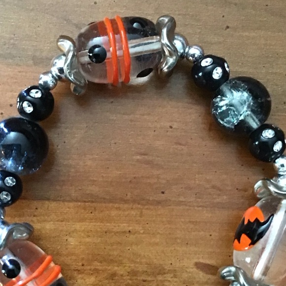 New Stunning Fall Stone and Silver Bracelet in silver, Orange, Brown& Bl… - Picture 3 of 3